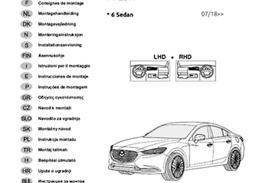 Elkabelsats 7-polig Mazda6