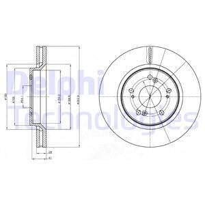 Bromsskiva, HONDA CR-V III, CR-V IV, 45251-SWA-A00, 45251-SWA-A20, 45251-SWE-000, 45251-SWW-G01, 45251T1EG00, 45251T1EG01