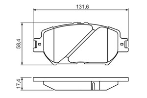 Bromsbeläggsats, Framaxel, LEXUS GS, 04465 30340, 04465 68010, 0446568010