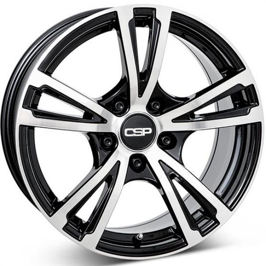 Csp 18 Gloss Black Polished 8/19 5/112 ET47 B66.5