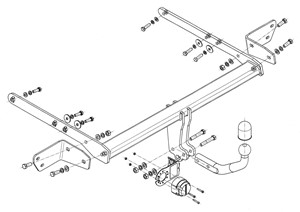 Dragkrok, Standard, FORD MONDEO Sedan V, MONDEO Turnier V