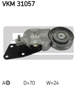 Spännrulle, flerspårsrem, Upptill, Vänster, SEAT,SKODA,VW, 038 903 315 AB