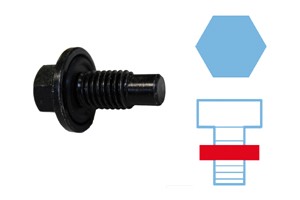 Oljetrågsavtappningsplugg, FORD,FORD USA,JAGUAR,MAZDA,OPEL,SAAB,VW, 3051079, XW4E6730AA