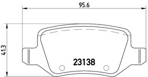 Bromsbeläggsats, MERCEDES-BENZ A-KLASS [W168], VANEO [414], 1684200420, 4144200120, A1684200420, A4144200120
