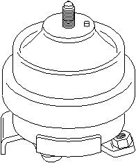 Motorkudde, Fram, SEAT TOLEDO I, VW GOLF II, JETTA II, PASSAT B3/B4, PASSAT B3/B4 Variant, 357 199 279, 357 199 279B