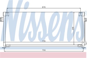 Kondensor, klimatanläggning, SUBARU LEGACY II, LEGACY Kombi II, 73210-AC020, 73210-AC021