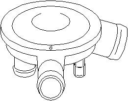 Ventil, vevhusventilation, Cylindriskt huvud, AUDI,SEAT,VW, 028 129 101, 028 129 101D