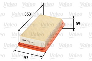 Luftfilter, CITROËN C3 Pluriel, C5 II, C5 III, C5 Break II, C5 Break III, C6, PEUGEOT 407, 407 Coupé, 407 SW, 1444CV, 1444-CV, 1444CX, 1