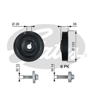 Remskiva, vevaxel, DACIA,INFINITI,LADA,MERCEDES-BENZ,NISSAN,RENAULT, 12 30 304 53 R, 12 30 304 53R, 1230300Q0J, 1230300Q1H, 12303-00Q2K,