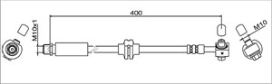 Bromsslang, framaxel höger, CHEVROLET,OPEL,VAUXHALL, 12774865, 13336917, 13399771, 39041648, 5 62 173, 5 62 494, 5 64 016, 562173, 56249