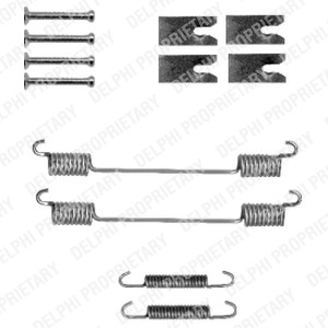 Tillbehörssats, bromsbackar, Bakaxel, CITROËN,FIAT,PEUGEOT