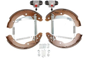 Bromsbackar, sats, Bakaxel, SKODA OCTAVIA I, OCTAVIA II, OCTAVIA Combi I, OCTAVIA Combi II, ROOMSTER, ROOMSTER Praktik, 1J0698525