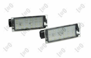 Belysning, registreringsskylt, Tvåsidig, DACIA,FIAT,MERCEDES-BENZ,NISSAN,OPEL,RENAULT, 2651000Q0A, 26510-00Q0A, 265108474R, 4159062300,
