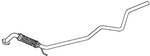 Avgasrör, Mitt, FORD FIESTA V, FUSION, MAZDA 2, 1140450, 1141303, 8671015766, C20140500