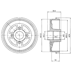 Bromstrumma, Bakaxel, RENAULT LAGUNA I, 7700 820 816, 7700 840 711