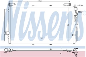 Kondensor, klimatanläggning, HYUNDAI MATRIX, 97606-17000, 97606-17001