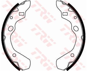 Bromsbackar, sats, Bakaxel, MAZDA 323 C IV, 323 F IV, 323 S IV, B4Y52638Z, B4Y52638ZA, B4Y52638ZB, BSY6-26-38X, BSY62638Z, BSY6-26-38Z,