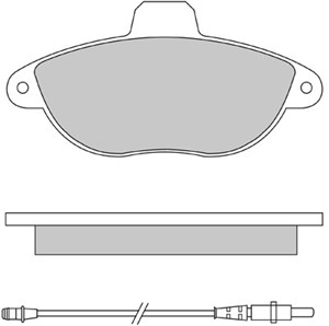 Bromsbeläggsats, Framaxel, CITROËN,FIAT,PEUGEOT, 4251.25, 4251.26, 4251.50, 4251.51, 71711135, 795915
