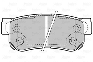 Bromsbeläggsats, Bakaxel, HYUNDAI,KIA,SSANGYONG, 5830217A00, 58302-17A00, 583021CA00, 58302-1CA00, 583021CA10, 58302-1CA10, 583021FA50,