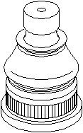 Kulled / Spindelled, Fram, höger eller vänster, Nedre, NISSAN,OPEL,RENAULT,VAUXHALL, 09109909, 09160555, 4016 000 QAC, 4016 000 QAD, 44