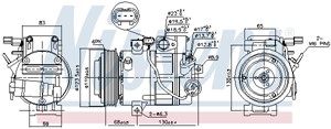 Kompressor, klimatanläggning, HYUNDAI GRAND SANTA FÉ, SANTA FÉ III, SANTA FÉ Skåp/SUV III, 977012W000, 977012W050
