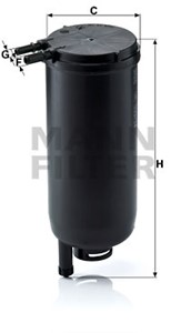 Bränslefilter, IVECO DAILY Buss IV, DAILY Flak/chassi IV, DAILY Skåp IV, 4 255 5920, MK 666099, MK 666922