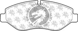 Bromsbeläggsats, Bakaxel, Framaxel, IVECO DAILY Buss IV, DAILY Flak/chassi IV, DAILY Skåp IV, 42 555 881