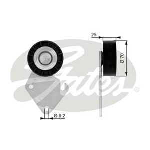 Styrrulle, drivrem, CITROËN,FIAT,LANCIA,PEUGEOT, 5751.34, 575134, 96222341, 9622234180