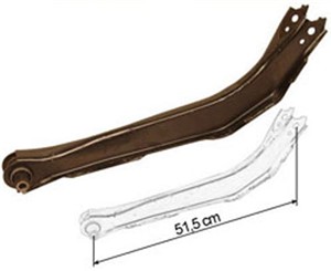 Länkarm, Bakaxel, OPEL VECTRA B, VECTRA B Halvkombi, VECTRA B Kombi, SAAB 9-5, 9-5 Kombi, VAUXHALL VECTRA, 423026, 90538916