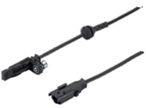 ABS-givare, Sensor, hjulvarvtal, Bakaxel, Bakaxel, båda sidor, CITROËN C6, PEUGEOT 407, 407 Coupé, 407 SW, 4545C0, 4545G7, 9642688280