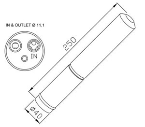 Torkfilter, CITROËN C1, PEUGEOT 107, TOYOTA AYGO, 13 62 1 703 993, 1703993, 540500016R, 540505143R, 876966W, TFBA0002AAF20, TS-574