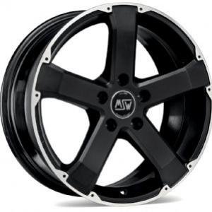 MSW 45 Matt Black Machined Face 8x18 5/130 ET43 B71.6