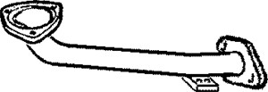 Avgasrör, Fram, HONDA CIVIC Coupé VI, CIVIC Fastback VI, CIVIC Hatchback VI, CIVIC Sedan VI, 18210S01A21, 18210S04J01, 18210S04J21, 1821