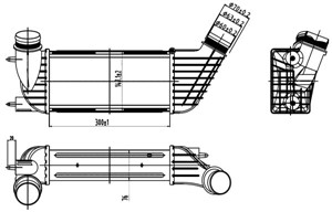 Intercooler, CITROËN,FIAT,LANCIA,PEUGEOT, 0024772701, 0024772801, 0384J9, 0384N6, 0384P1, 1310 901, 1327 672, 1440068680, 1440094280, 14