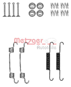 Tillbehörssats, bromsbackar, parkeringsbroms, Bakaxel, HYUNDAI MATRIX, SONATA V, TUCSON, KIA SPORTAGE II