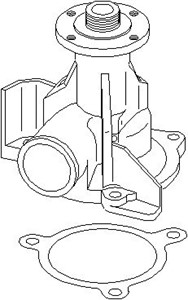 Vattenpump, BMW 3 [E30], 3 Touring [E30], 5 [E28], 1151 2 242 675, 1151 9 070 764, 1151 9 070 765, 2 242 675, 9 070 764, 9 070 765