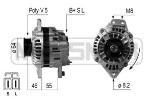 Generator, HYUNDAI,ISUZU,MITSUBISHI, 37300-36030