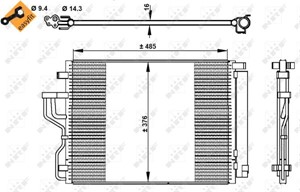 Kondensor, klimatanläggning, HYUNDAI ix35, 11 53 1 710 056, 11 53 1 720 306, 11 53 1 729 720, 11 53 1 729 841, 11 53 1 733 144, 976062S0