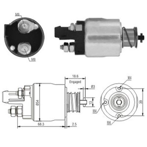 Magnetswitch, startmotor, AUDI,SEAT,SKODA,VW, 02TA11023Q*