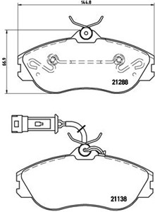 Bromsbeläggsats, AUDI, 441698151E, 447615115B, 447615115M, 447615116B, 447615116M, 447698151, 447698151A, 447698151B, 447698151E, 447698