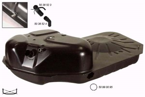 Bränsletank, OPEL COMMODORE C Kombi, OMEGA A Kombi, REKORD E Kombi, 0802271, 13138905, 802031, 802224, 802271, 802276, 90272222, 9048621
