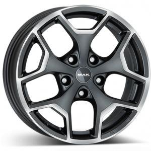 MAK Libertyt Gunmetal Machined Face 7.5x17 5/110 ET39 B65.1
