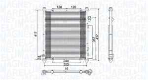 Kondensor, klimatanläggning, HONDA JAZZ II, 80110SAA003, 80110-SAA-003, 80110SAA305, 80110SAAJ01