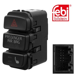 Brytare, sätesuppvärmning, SEAT Mii, VW LOAD UP, UP!, 1S0 927 140 A 1QB, 1S0 927 140 A, 1S0 927 140 G 1QB, 1S0 927 140 G, 1S0 927 140 L