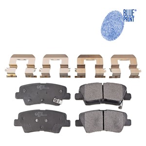 Bromsbeläggsats, Bakaxel, HYUNDAI i10 I, i10 II, KIA CARENS IV, RIO III, RIO Hatchback Van III, 58302-A4B10, 58302-B4A30