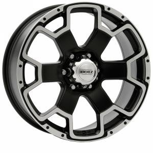 DOTZ Desert Matt Black Polished 8x17 6/139.7 ET35 B93.1