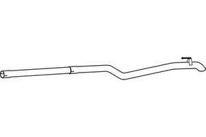 Avgasrör, Bak, MERCEDES-BENZ,VW, 2E0253681S, 9064900221, 9064901421, 9064904621