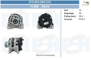 Generator, DACIA LOGAN, LOGAN II, LOGAN MCV II, SANDERO, SANDERO II, RENAULT LOGAN/STEPWAY II, THALIA III, 231007344, 231008344, 2310083