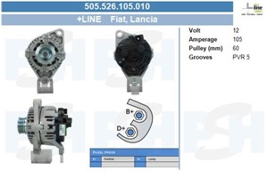 Generator, ALFA ROMEO,FIAT,LANCIA, 46432413, 46532669, 46791695, 46841966, 60816173, 71792043
