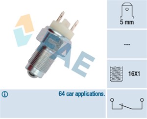 Brytare, backljus, DACIA,OPEL,RENAULT,TALBOT,VAUXHALL, 09109725, 4401725, 52109987AD, 52109987AE, 52109987AF, 52109987AG, 52109987AH, 60